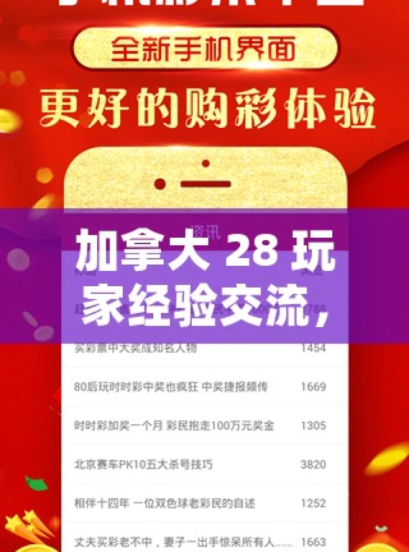 加拿大 28 玩家经验交流，如何提升获胜几率？加拿大28玩家经验交流，揭秘游戏高手的获胜秘籍！