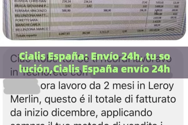 Cialis España: Envío 24h, tu solución,Cialis España envío 24h - Viagra:Efectos y Comparativas