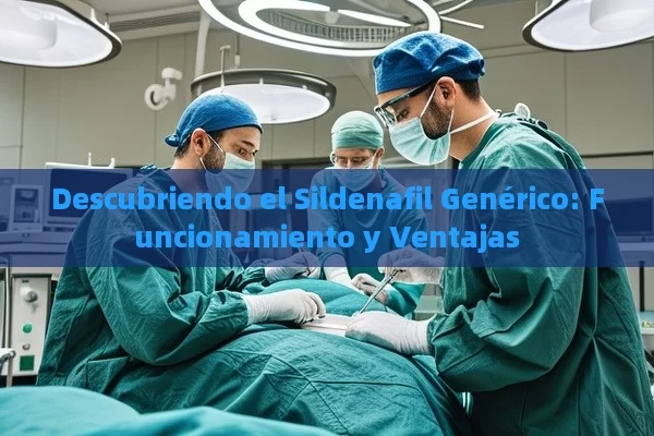 Descubriendo el Sildenafil Genérico: Funcionamiento y Ventajas