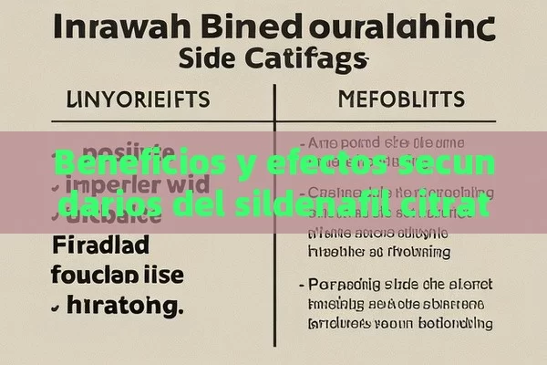 Beneficios y efectos secundarios del sildenafil citrate