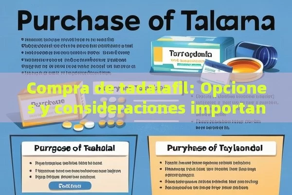 Compra de tadalafil: Opciones y consideraciones importantes