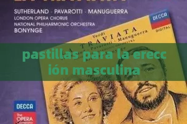 pastillas para la erección masculina