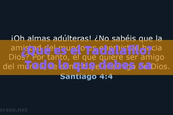 ¿Qué es el Tadalafilo? Todo lo que debes saber sobre este momento