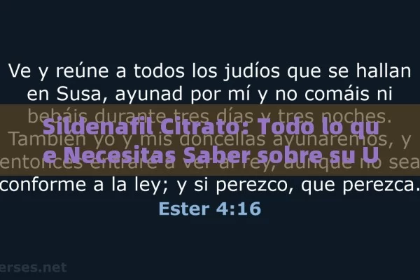 Sildenafil Citrato: Todo lo que Necesitas Saber sobre su Uso, Efectos y Precauciones en España - Viagra:Efectos y Comparativas